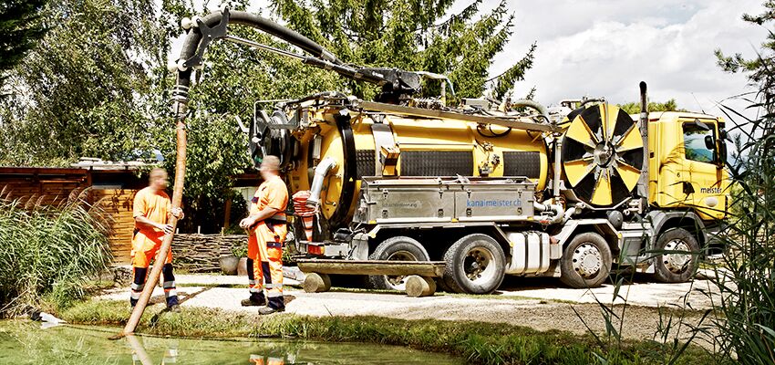 Kanalmeister im Einsatz